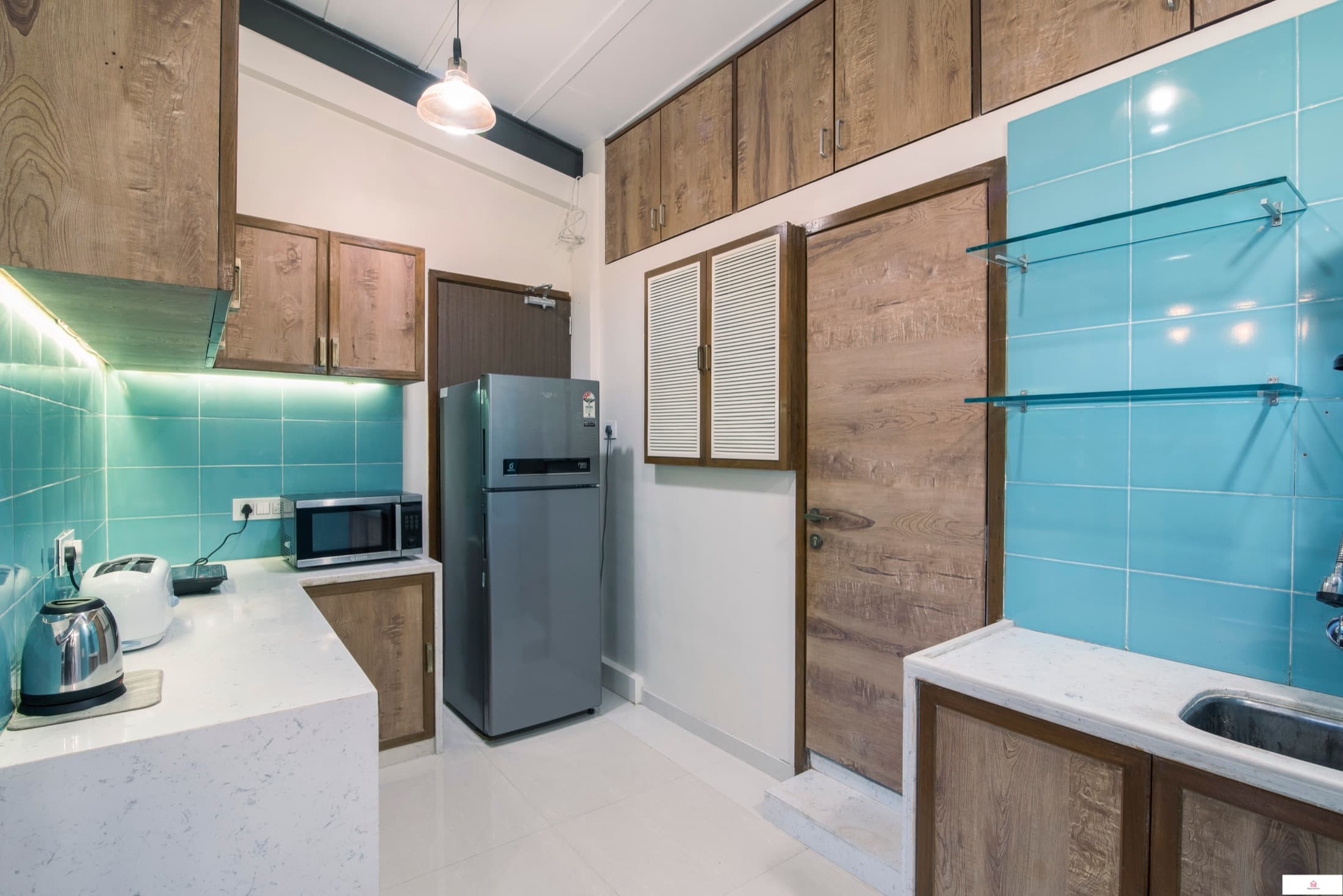 Equipped residential kitchen