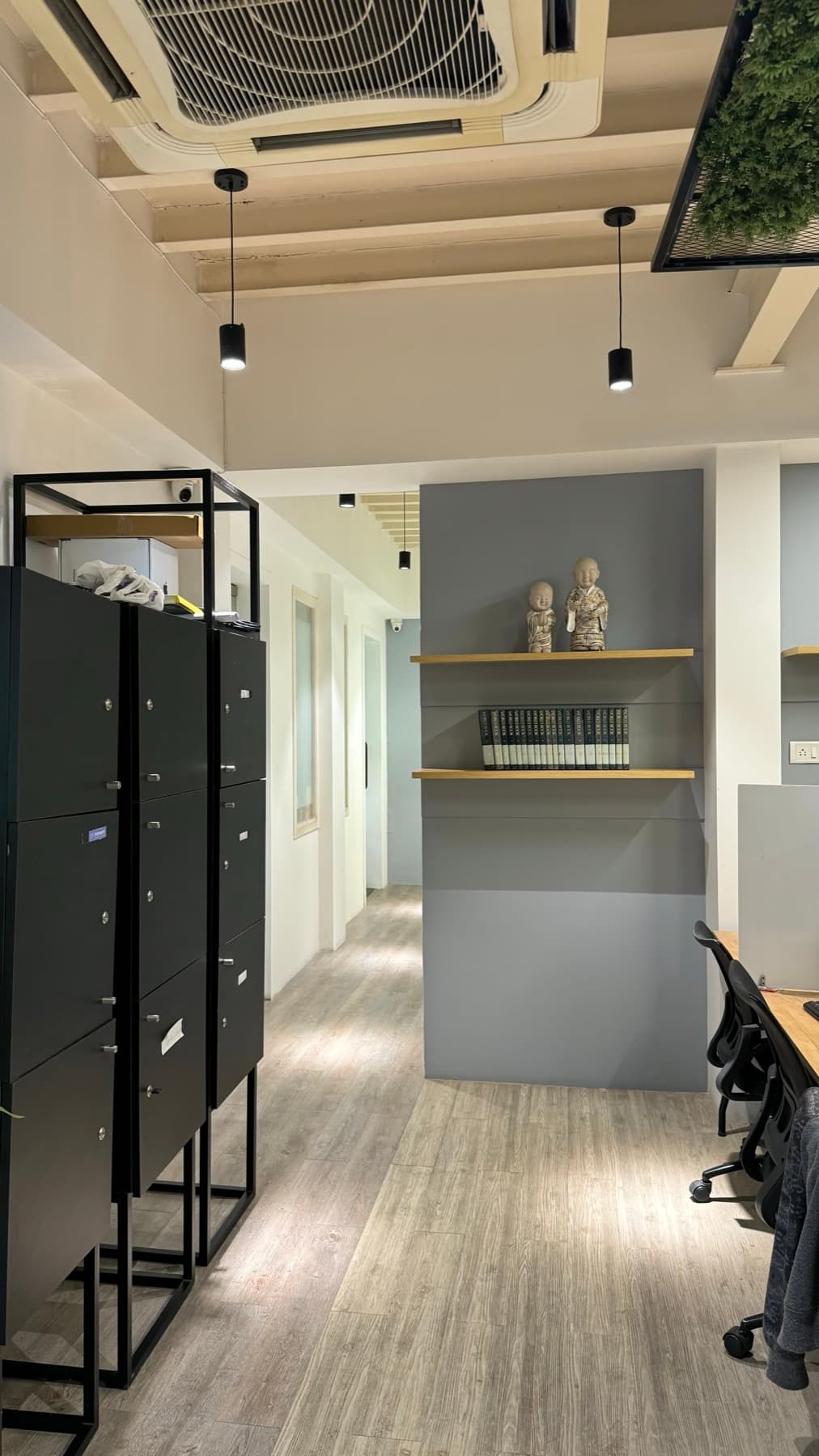 Circulation and storage detail inside Blue Co-Labs
